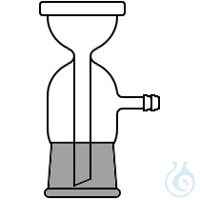 Imbuto per sistema filtrante cono NS40/38 per membrana Ø47mm (ric. 02SIS301000) Imbuto per...